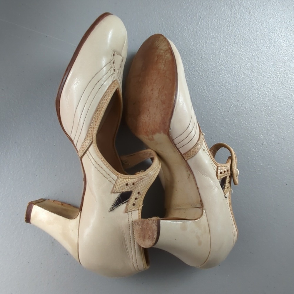 Antique Womens Heel Shoes Freidman Shelby St. Louis Children's Size 1 Theatre - Picture 10 of 13